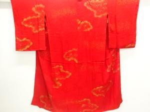 アンティーク　紋錦紗　金砂子　雲模様長襦袢